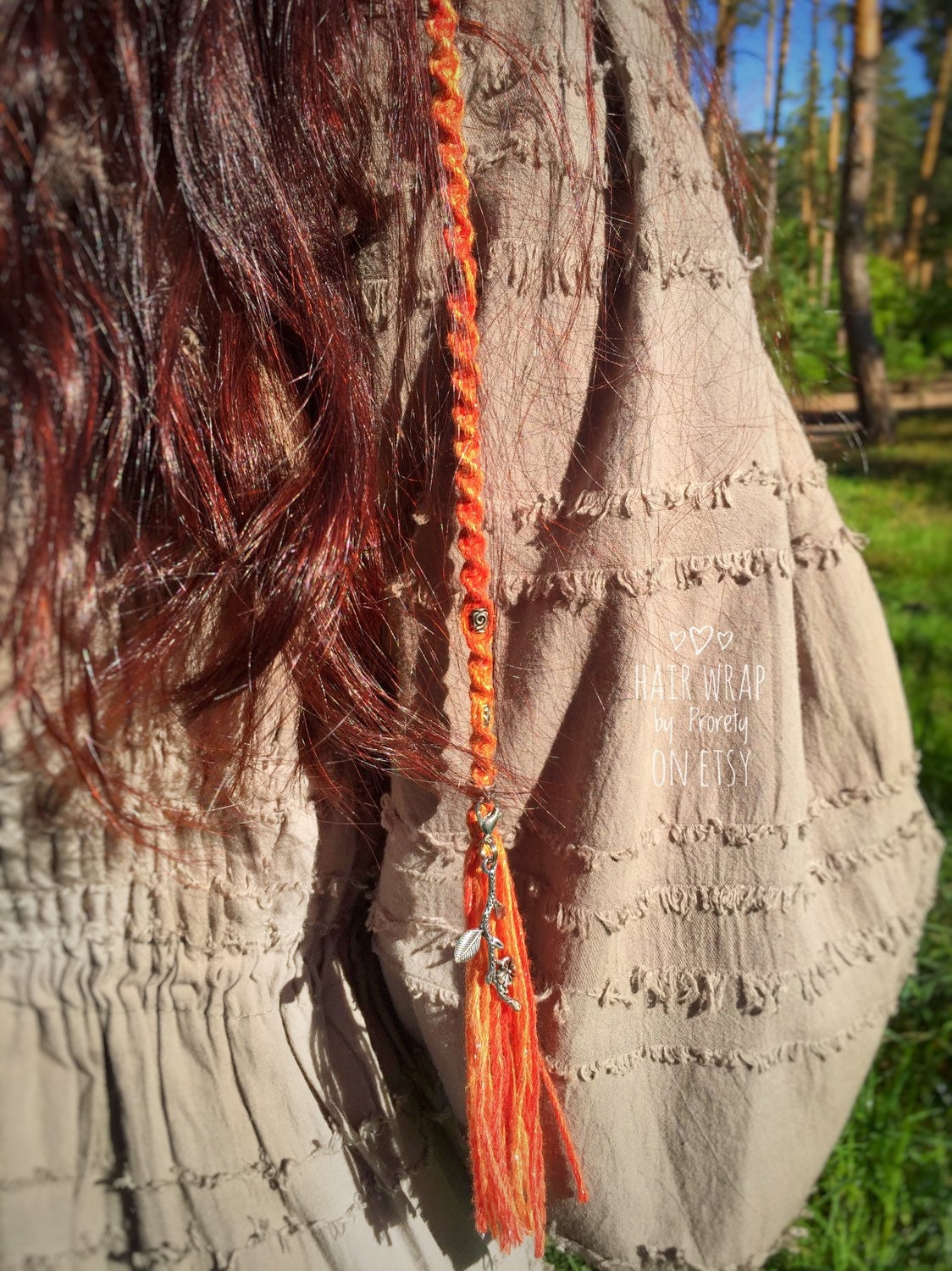 Wraps for hair Hair wrap Hippie hair wrap Festival hair Hair Etsy