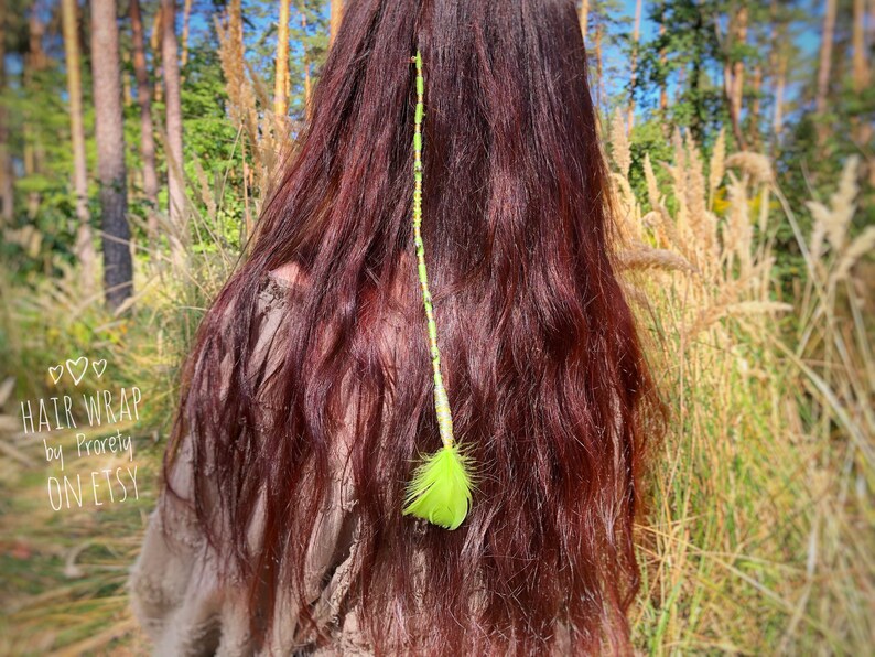 Hair Wrap Hair Accessories Hair Wrap String Feather Etsy