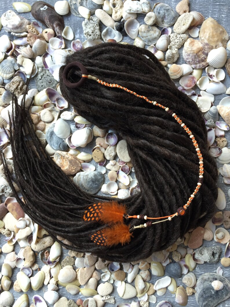 Hair wrap Feather extensions Hair wrap string Festival Etsy