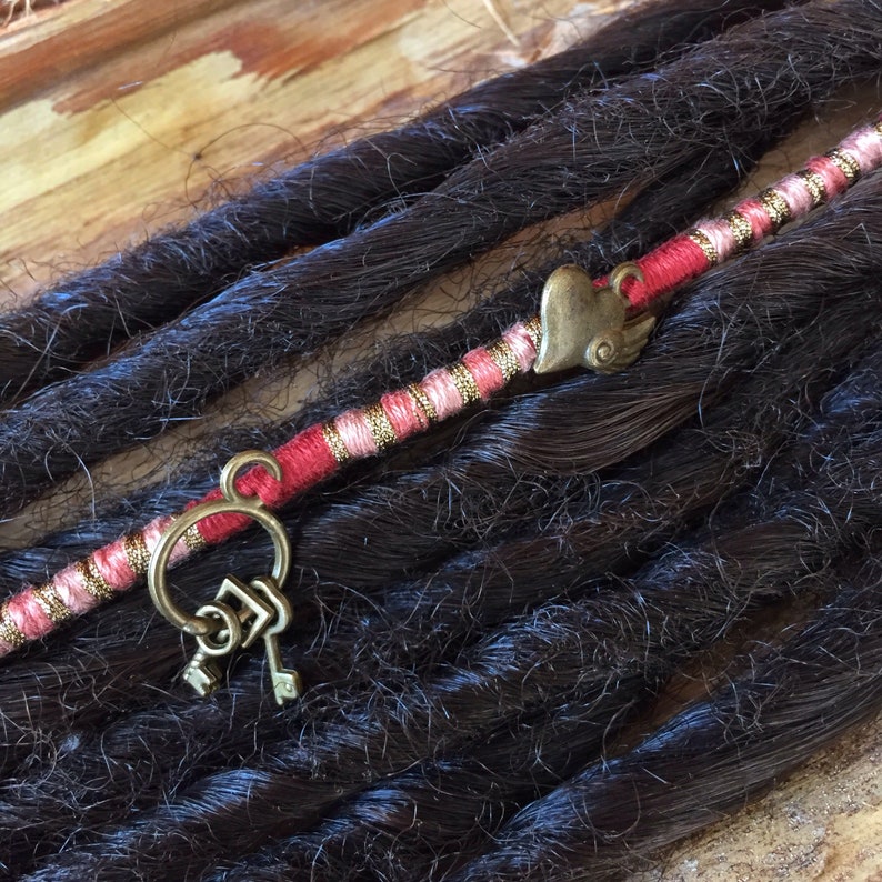 Hair wrap Feather extensions Hair wrap string Festival hair Etsy