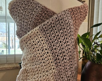 Crocheted Scarf Sleeves: Versatile Sweater Wrap