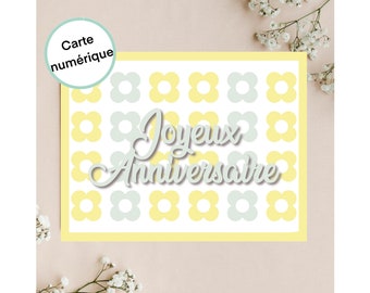 Carte numérique joyeux anniversaire