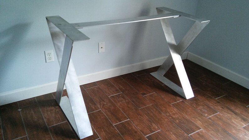X Shape Aluminum Table Legs Desk Or Furniture With Image 0