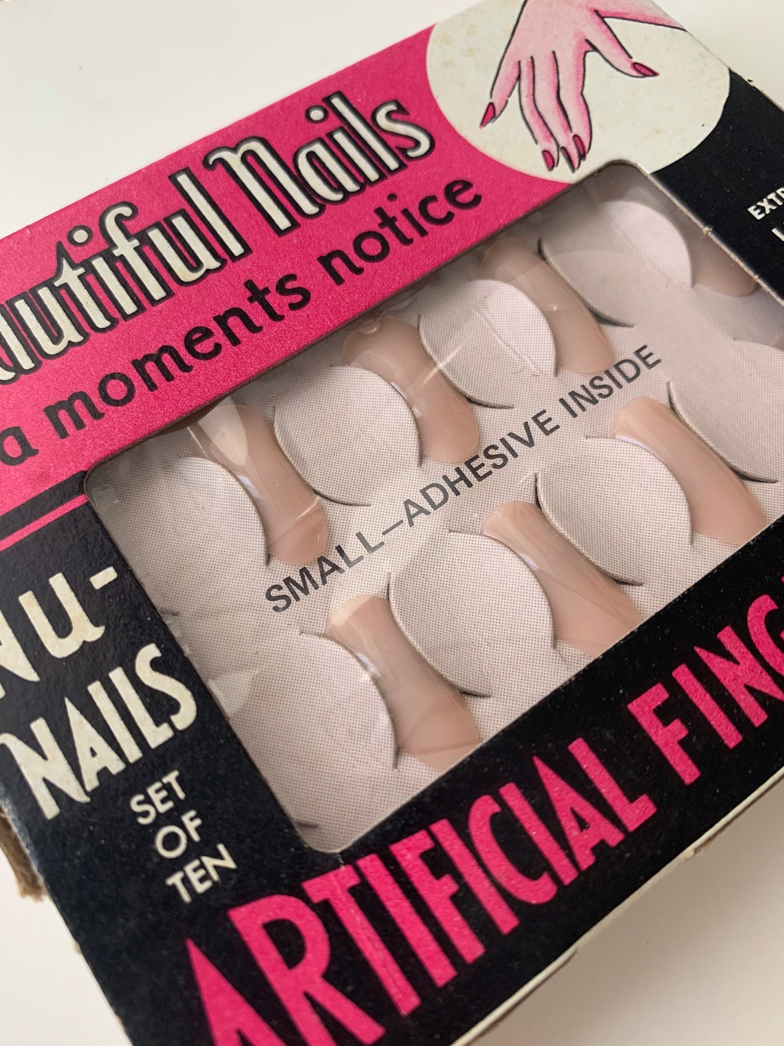 1971 Vintage boxed artificial press on nails Etsy