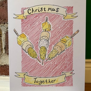 Neufundland & Labrador Bayman Hors d'oeuvres illustrierte 5 x 7 Grußkarte. Weihnachtskarte
