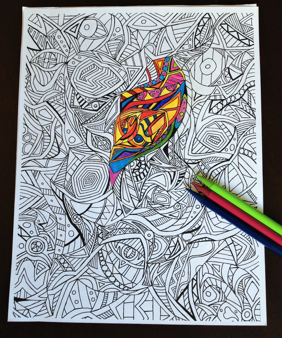 PDF Printable, Adult Colouring Page, Printable Coloring Page, Color In ...