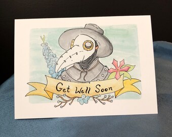 Plague Doctor Que te mejores pronto Tarjeta