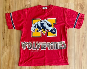 Michigan Beavers College Baseball Vintage 90er Jahre Herren T-Shirt – Medium