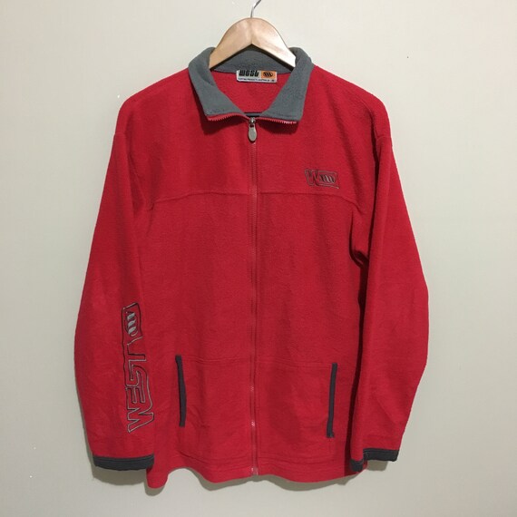 West Surfing Surfwear Vintage 90's Full Zip Fleece