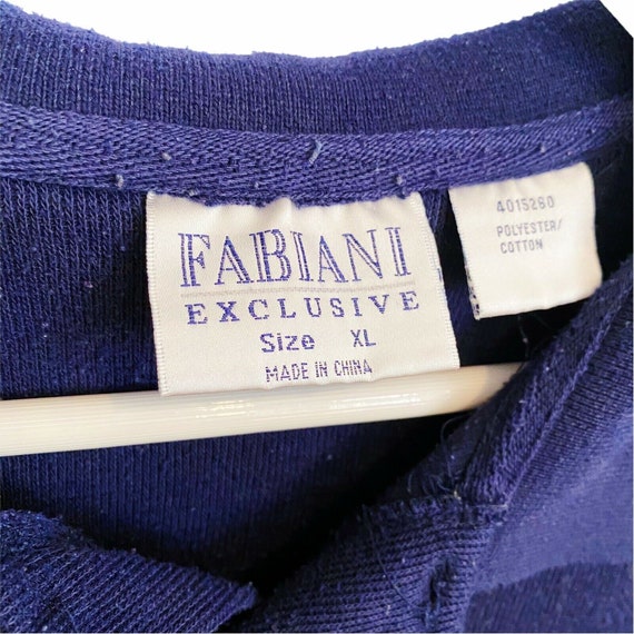 Fabiani Piping Polo Shirt Vintage 90's 