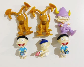 Lot of 6 Vintage Rugrats Toys Figures 90s Nickelodeon Bundle