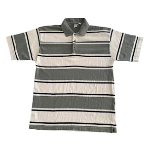 Target Striped Mens Polo Shirt Vintage 90s - Medium 97cm