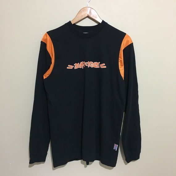 Black Flys Graffiti Mesh Vintage 90's Long Sleeve