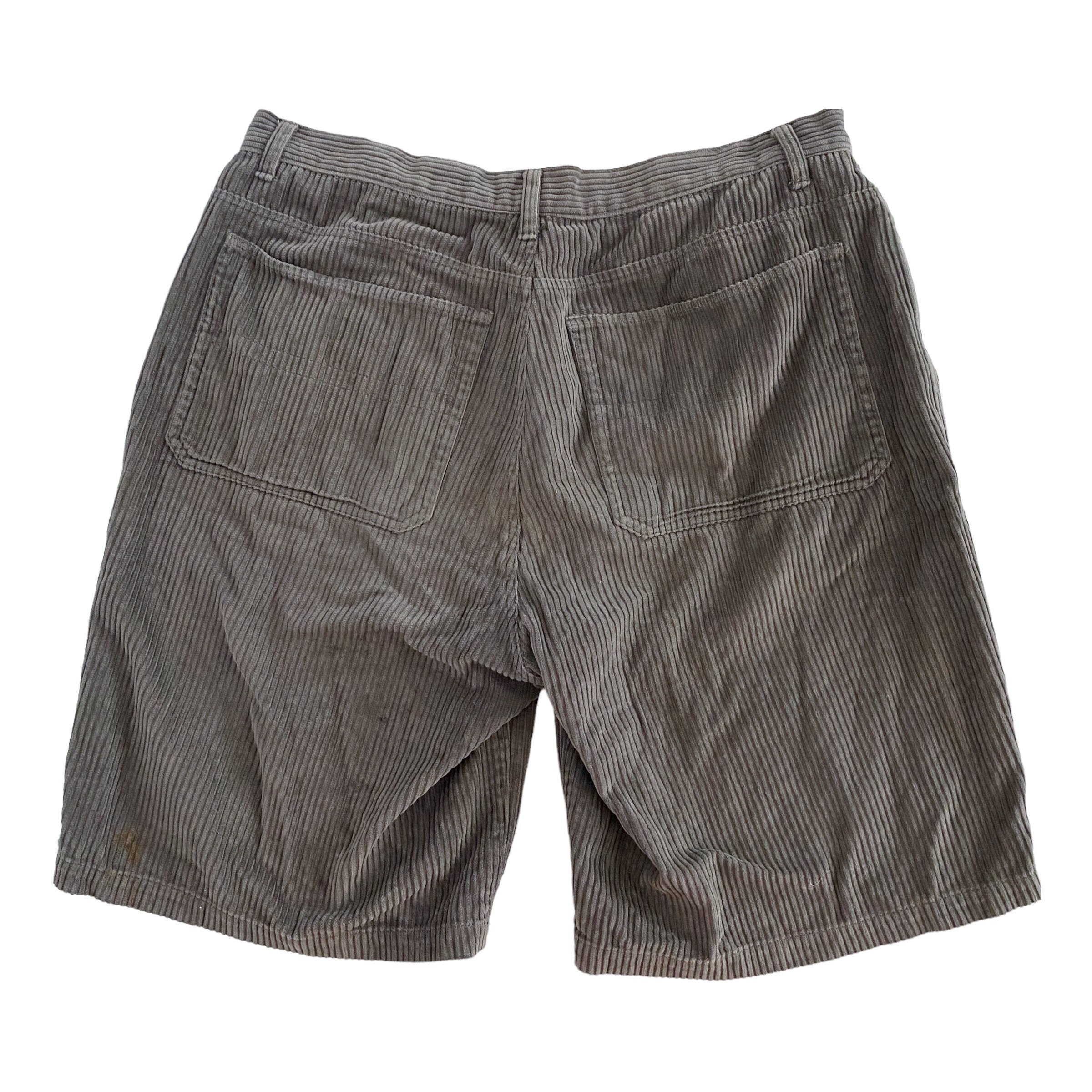 Jeanswest Mens Thick Corduroy Shorts Brown Size 36 Large Etsy