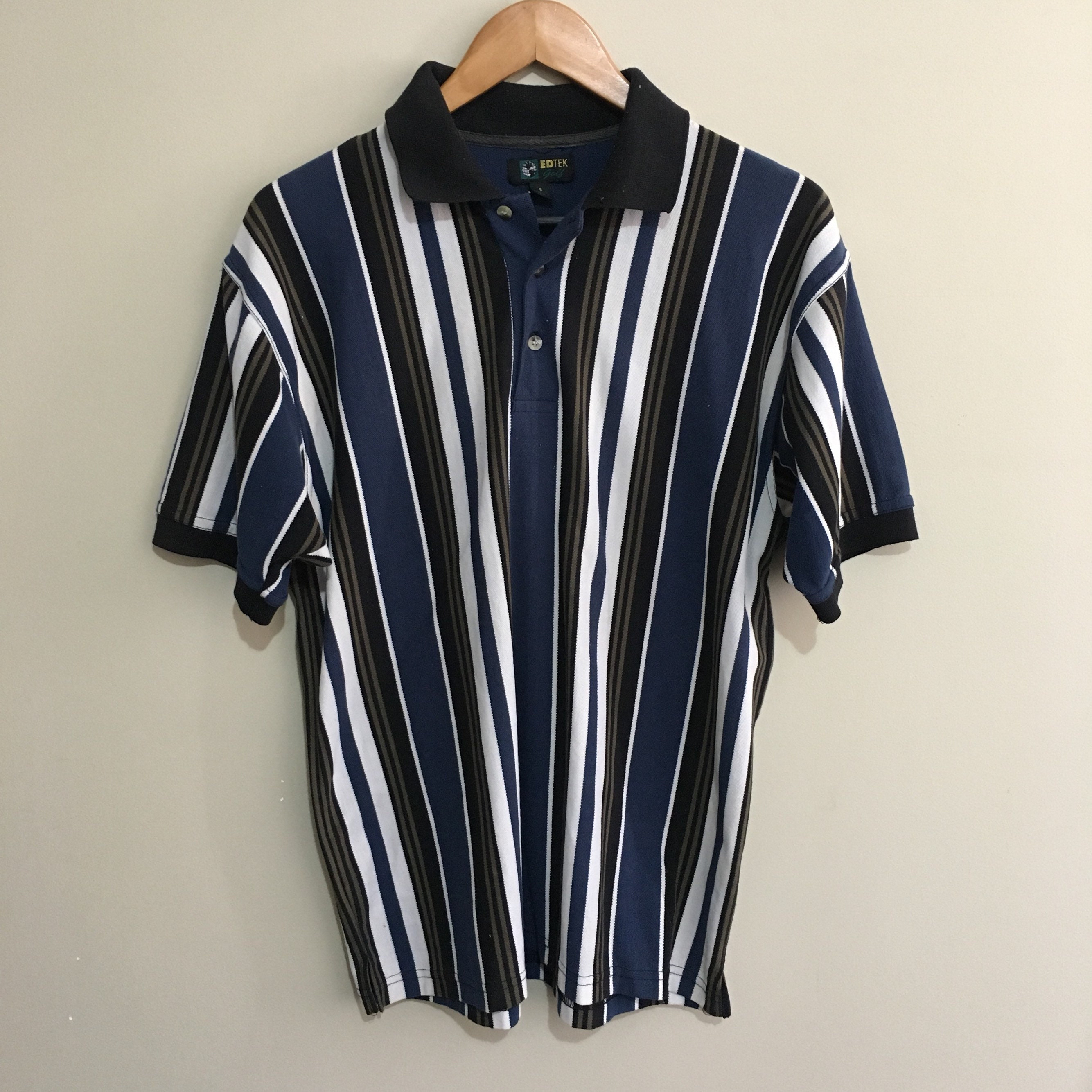 vertical striped polo shirt mens