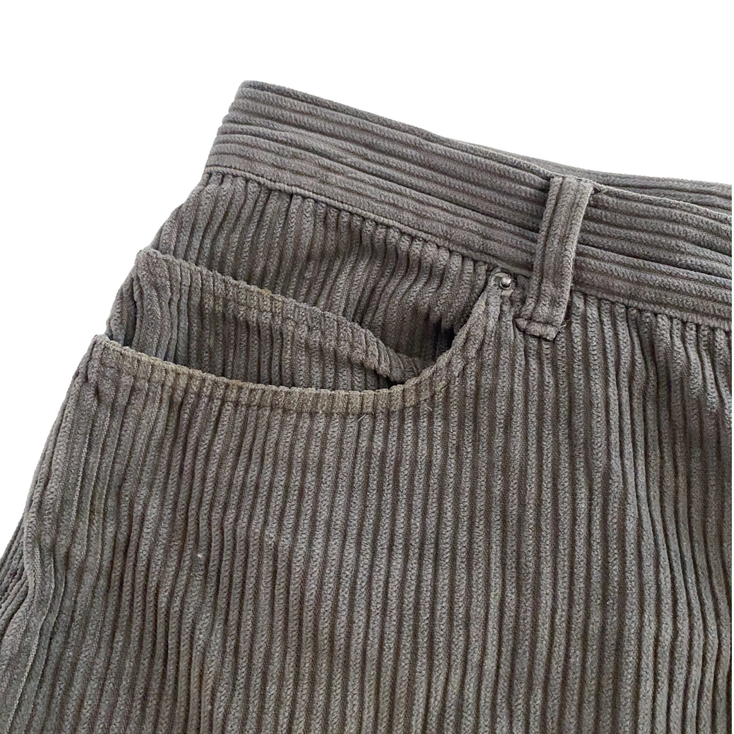 Jeanswest Mens Thick Corduroy Shorts Brown Size 36 Large Etsy