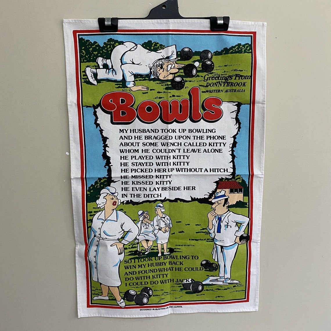 Lawn Bowls Novelty Funny Australia Fast Colours Vintage Etsy