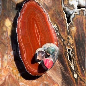 Agate Silver Plated Pendant &quot; Glorius Agate&quot;
