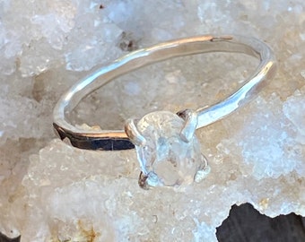 Silver Engagement Ring "Yours Truly"