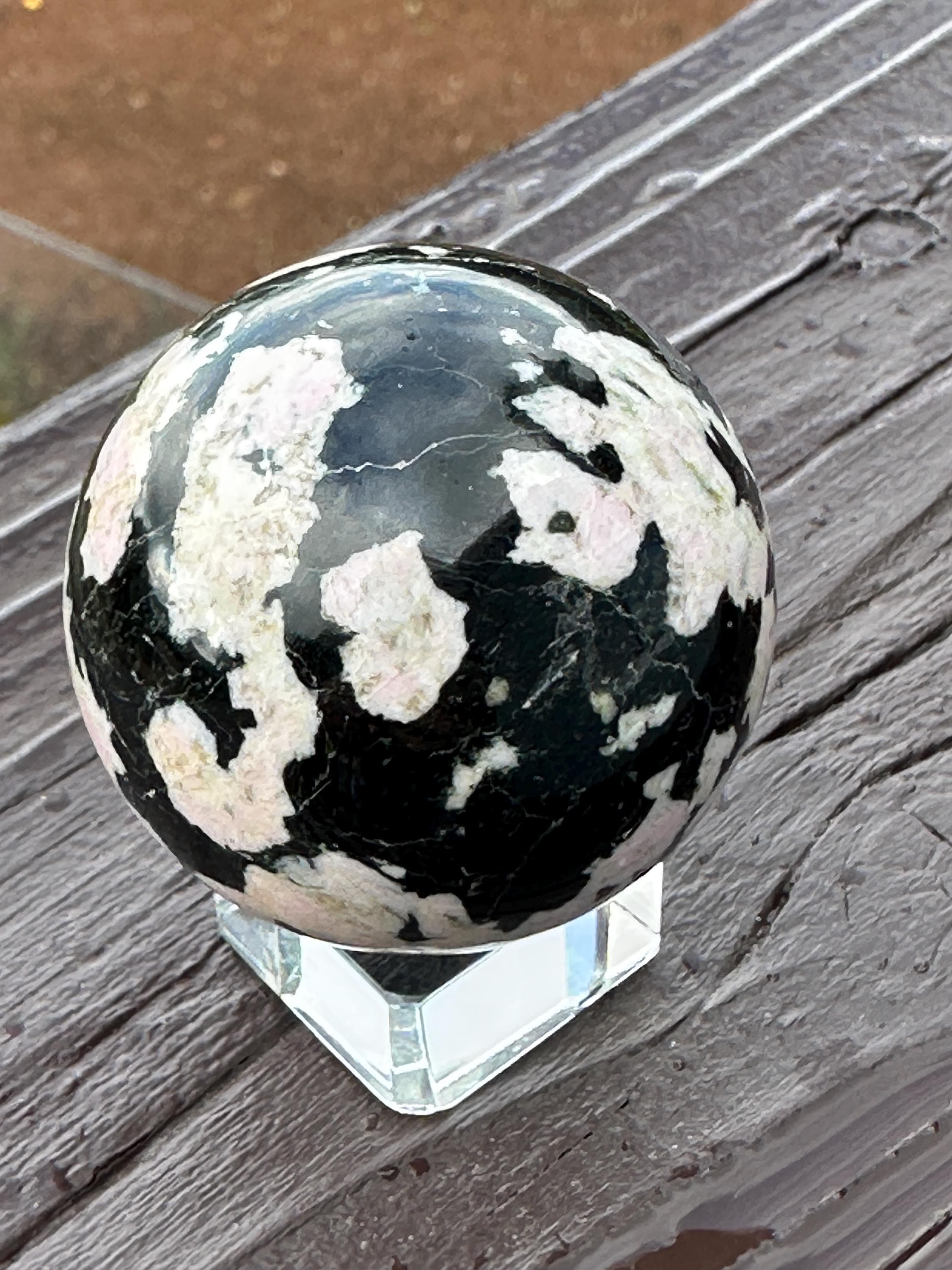 Thulite Sphere - Etsy