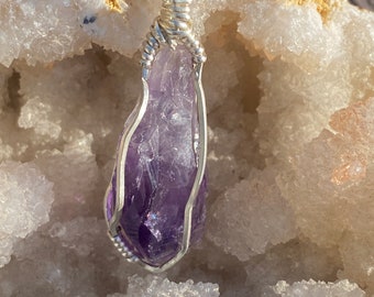 Amethyst Pendant 'Purple Rain"