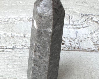 Grey Agate Tower 3"
