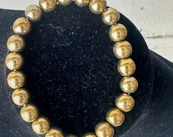 Brass Beaded Bracelet