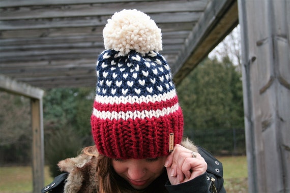 The 'Merica Hat - American Flag Inspired Patriotic Beanie