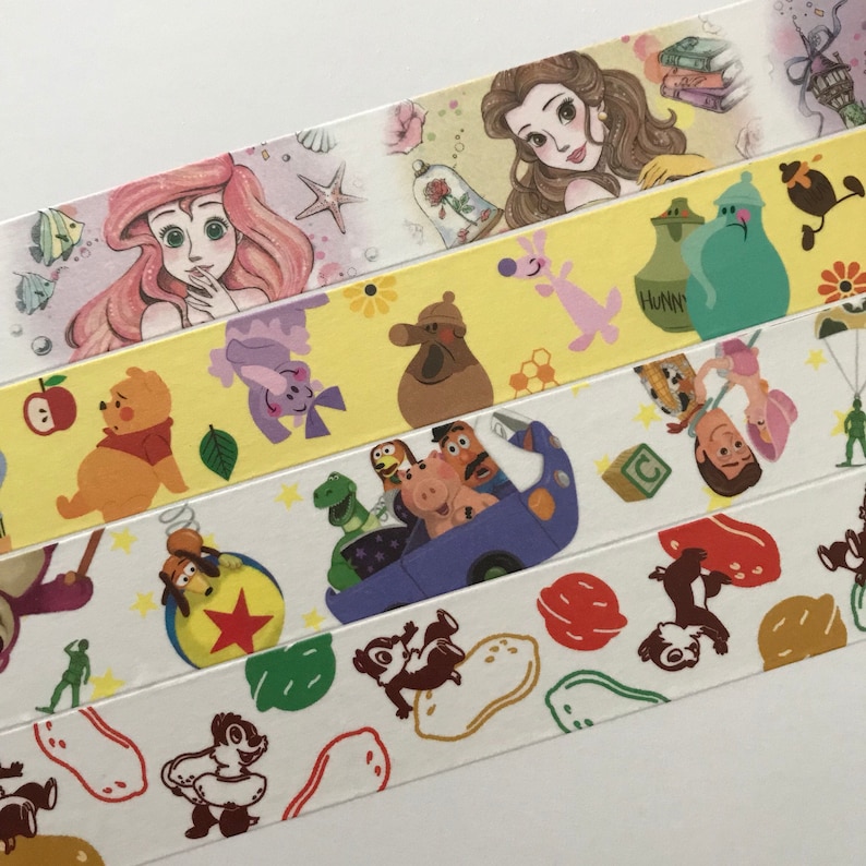 Disney Wide Washi Tape 25mmx8m 1 Roll Etsy