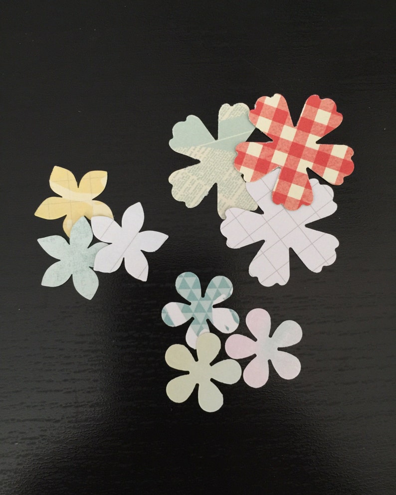 100 Flower punches Flower die cuts Scrapbooking Etsy