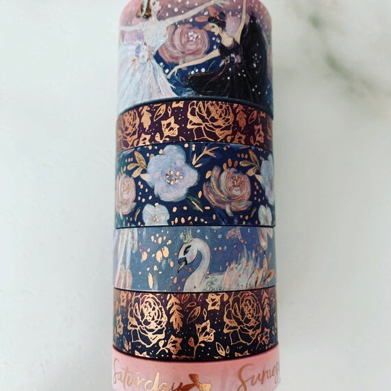 24 Samples Of Bloomsical Foil Washi Tape M303 Etsy