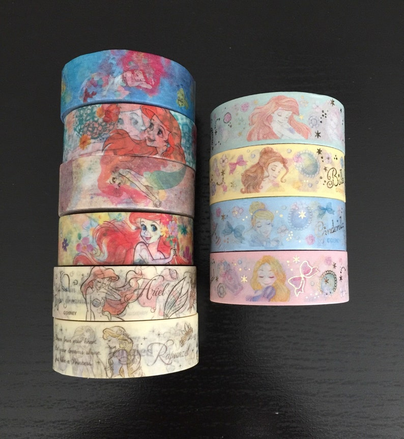 24 SAMPLES of Disney princess washi tape D05 Etsy