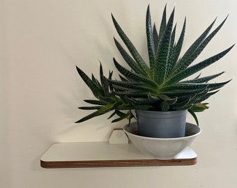 Rectangular & strong - The little shelf, wall mounted for plants, ornaments, drinks + much more