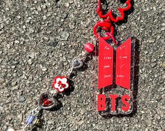 Bts Keychain Design BTS Logo Keychain Vol. 3 - Etsy