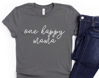 Happy Mama 501p Para Mujer Camiseta premamá T-Shirt estampado bebé en bolsillo 
