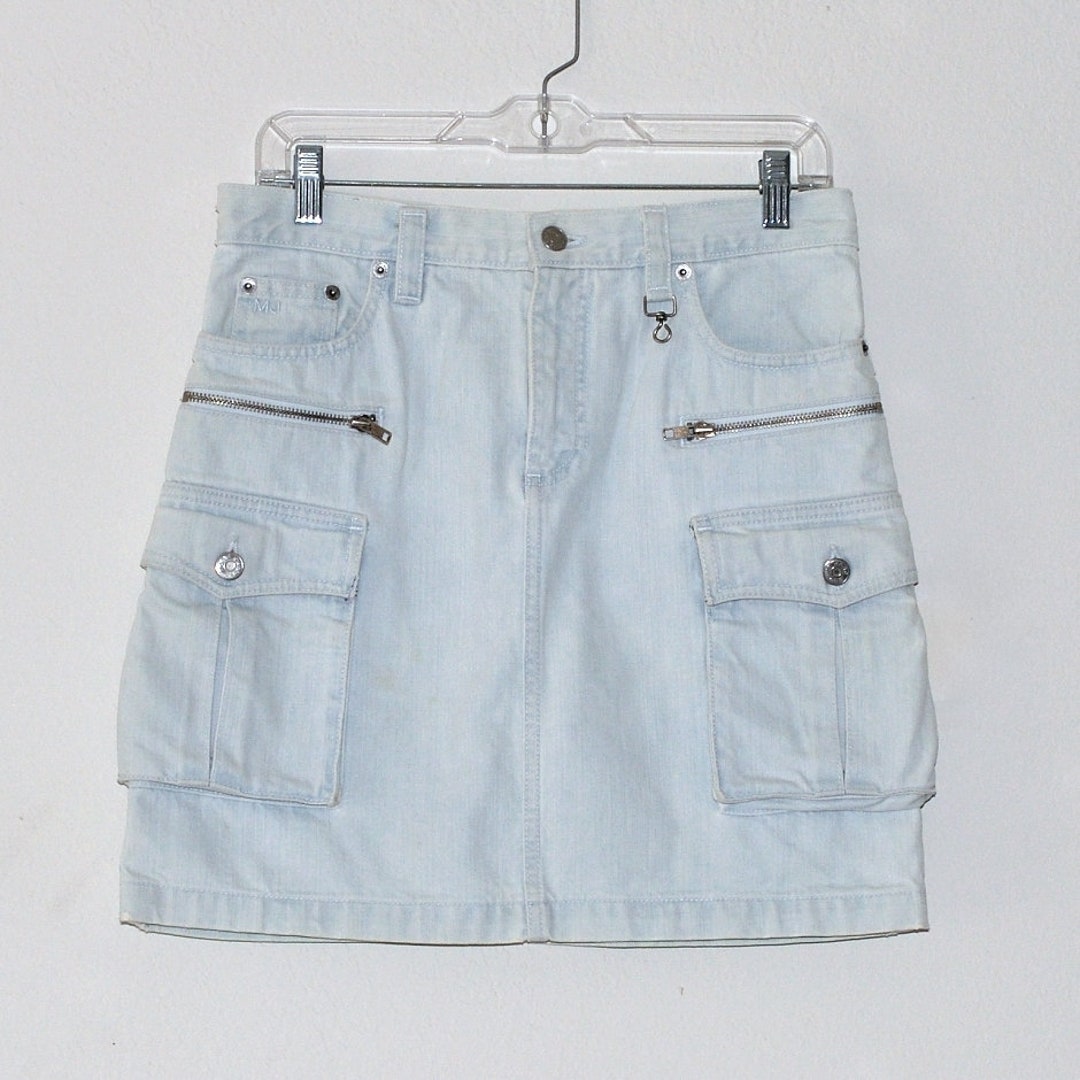 Vintage Marc Jacobs Jeans Acid Wash Cargo Mini Skirt Size 4 - Etsy