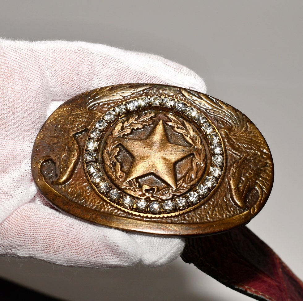 Vintage Sangiorgio Rhinestone  Belt Eagles & Star Rodeo Queen made Italy This item is unavailable - Etsy main image 2