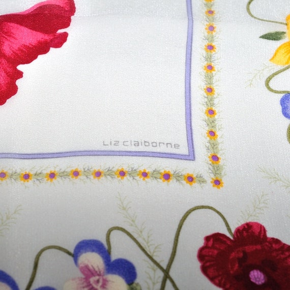 Vintage Liz Claiborne Accessories Floral Botanica… - image 3