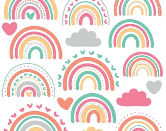 Arcoiris Clip Art Etsy