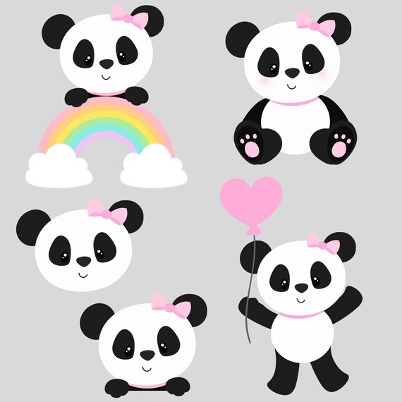 Baby Pink Panda Bear Clipart Baby Shower Girl Clipart And Etsy Baby Pink Panda Bear Clipart Baby Shower Girl Clipart And Etsy
