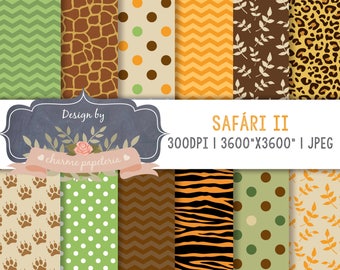 Jungle digital paper, animal print, Jungle Animal Patterns, safari jungle animal print patterns