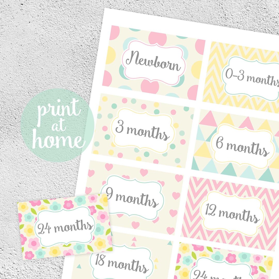 Printable Nursery Drawer Label Organizers Baby Girl Dresser Etsy