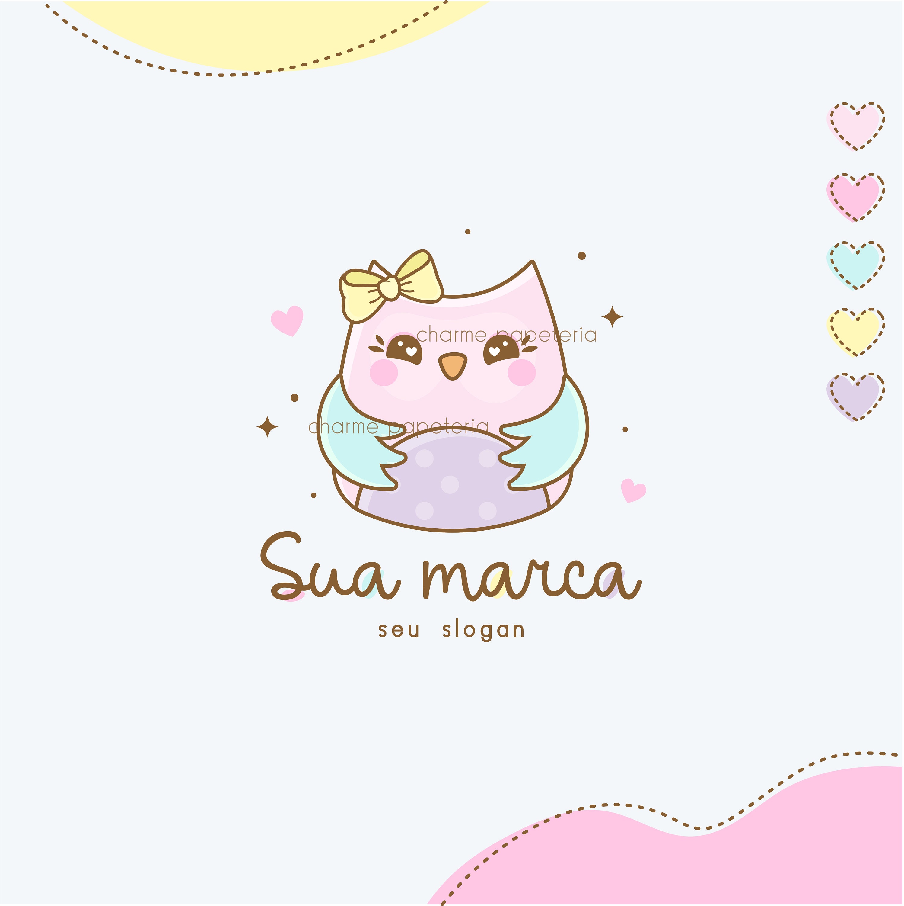 Cute Owl Logo Design Owl Creative Design Kawaii Logo Design - Etsy