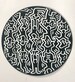 KEITH HARING * Sans Titre * 12' Turntable Slipmat 16oz DJing 