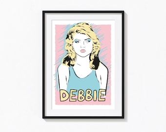 Debbie Harry Art Print – Blondie, Retro 80s Pop (A5)