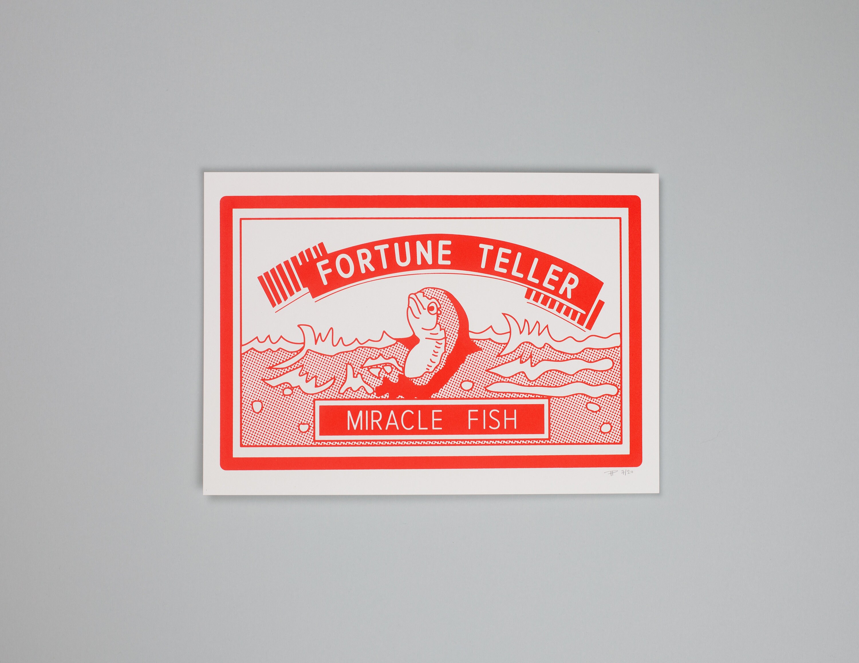 Fortune Teller Fish / Screen Print Poster / A4 & A3 Etsy