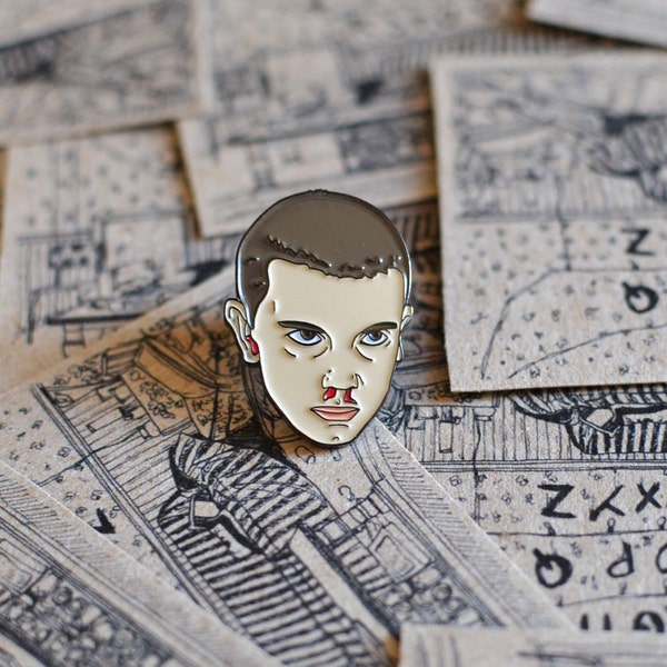 AVAILABLE NOW Stranger Things, Enamel Pin. Eleven, Scifi, Horror, Netflix.