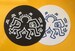 KEITH HARING *1986 Untitled* 12' Turntable Slipmat / 2 For 20.00 Deal /16oz DJing 