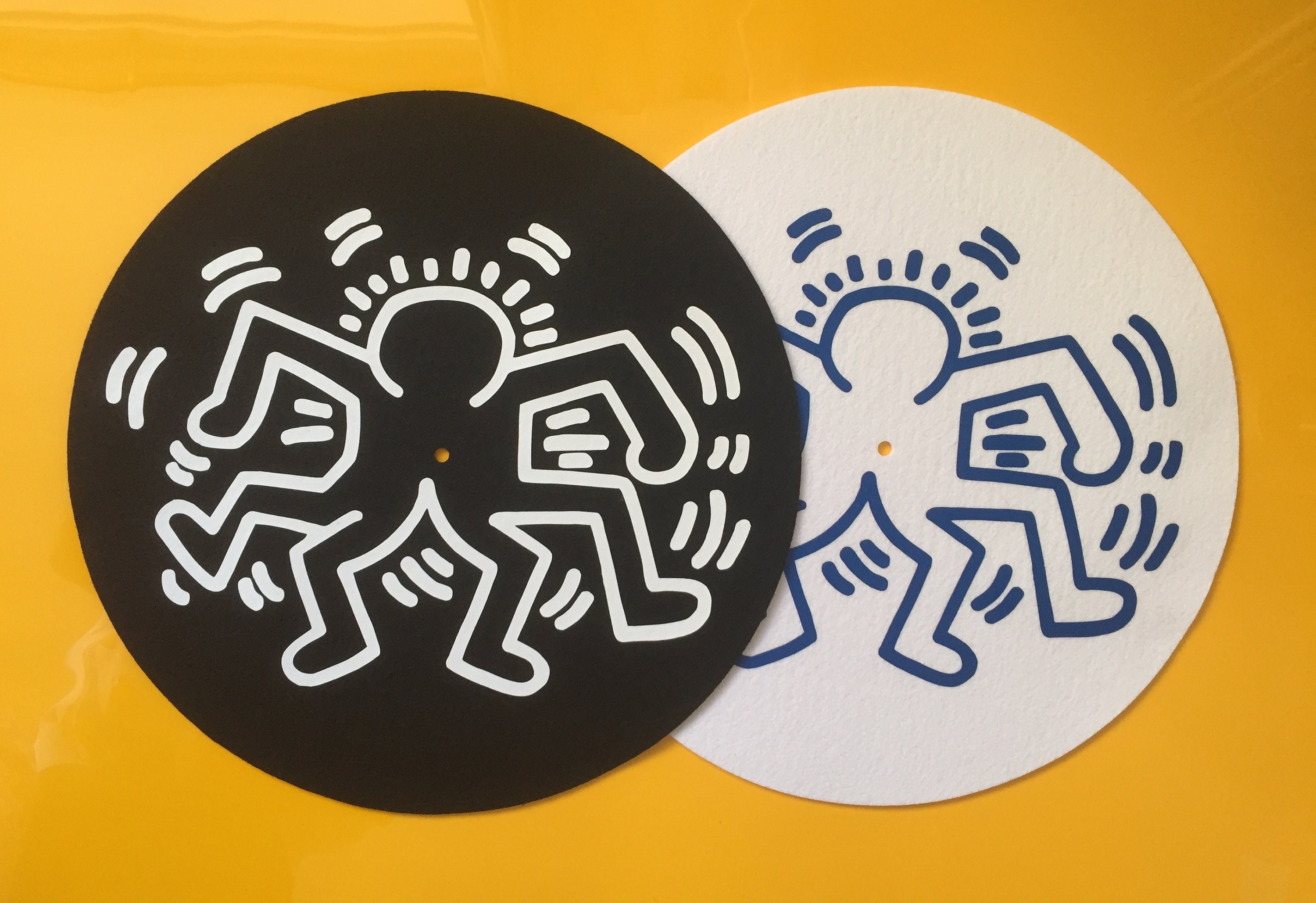 KEITH HARING *1986 Untitled* 12" Turntable Slipmat / 2 For 20.00…