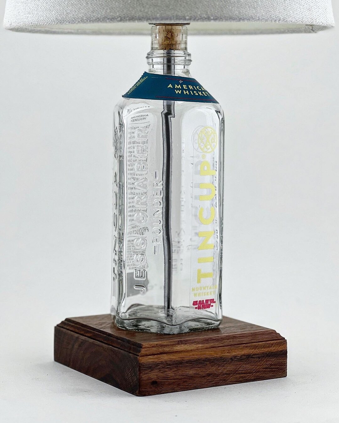 Tin Cup Whiskey Desk Lamp Etsy